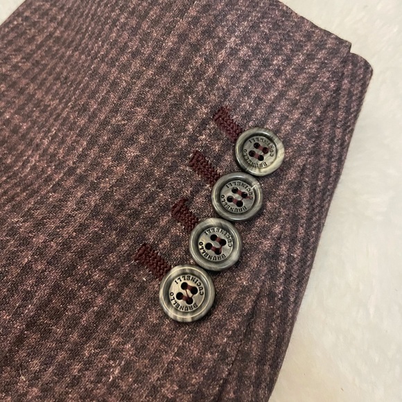 Brunello Cucinelli Mens Linen Wool Jacket Sz 54/44 - Picture 8 of 10